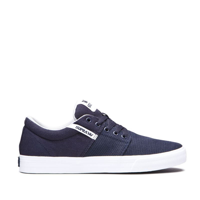Supra Stacks Ii Vulc Low Top Schuhe Herren - Navy VQD00887